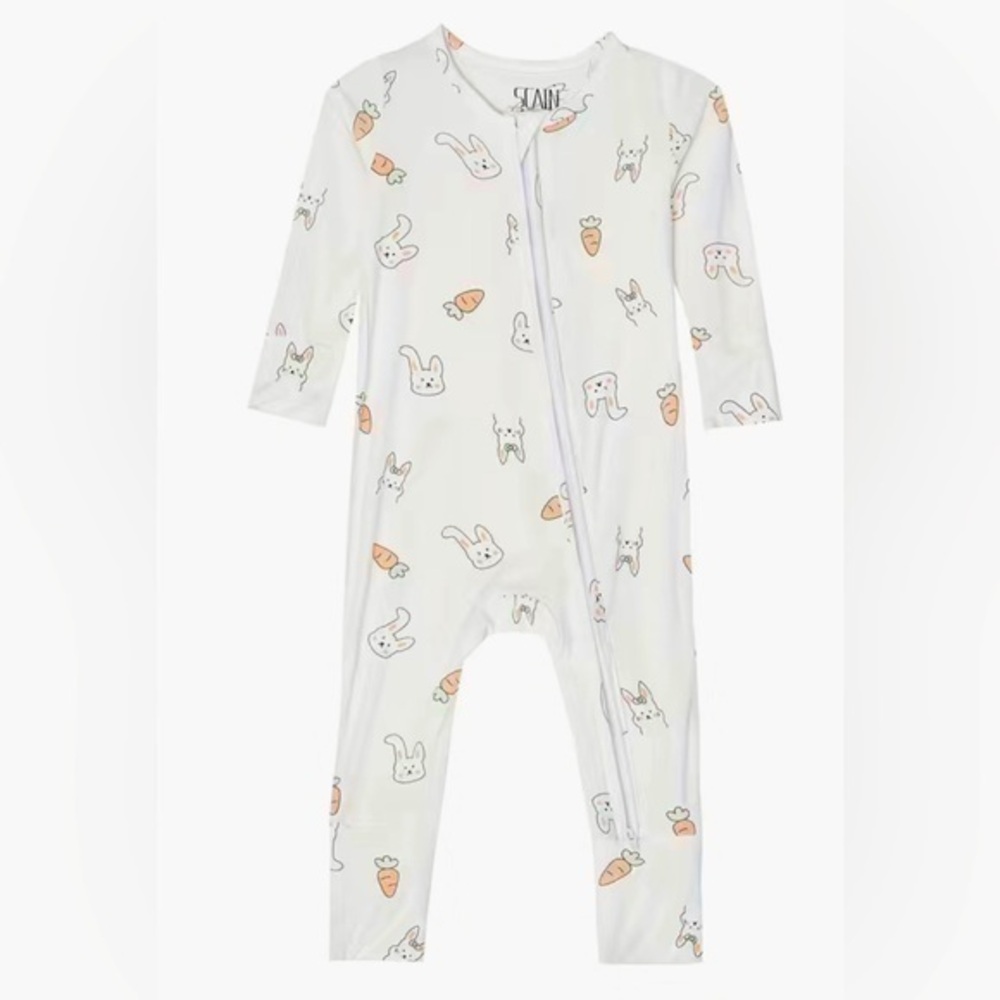 STAINF | 🥕 Bamboo Convertible Zip Easter Romper